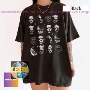 Retro Halloween Horror Character face Movie The sweatshirt shirt michael myers